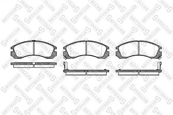Do koszyka MR129103 Mitsubishi Klocki hamulcowe przednie tarczowe
