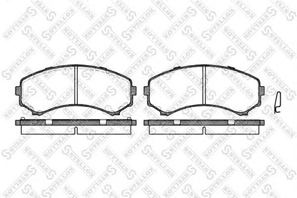 Klocki hamulcowe przednie tarczowe MR569592 Mitsubishi