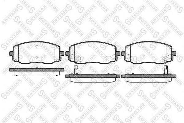 Klocki hamulcowe przednie tarczowe SP1172 Hyundai/Kia