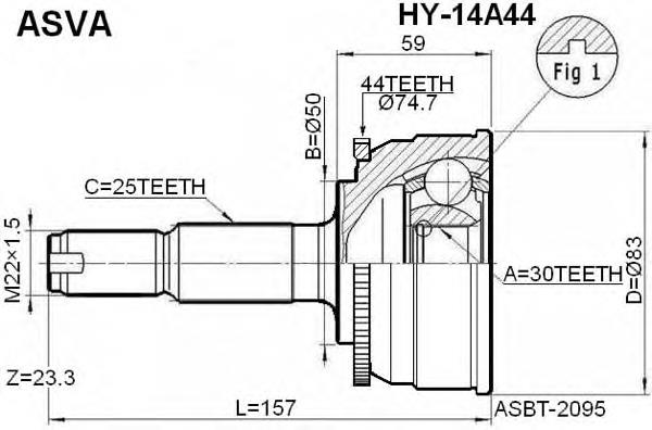 Przegub Hyundai Matrix