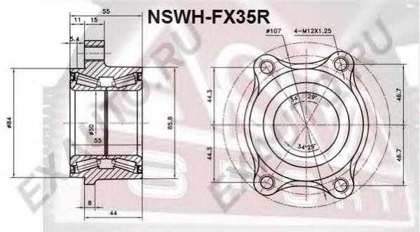 Łożysko piasty Infiniti FX