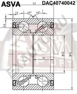 Łożysko piasty przedniej General Motors 94852757 cena, od 7,60 USD
