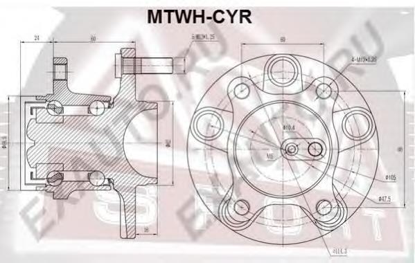 MTWHCYR Asva piasta tylna