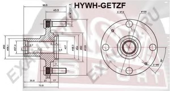 HYWHGETZF Asva piasta przednia