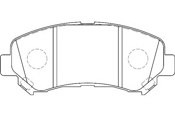 D1060JD00J Nissan/Infiniti Klocki hamulcowe przednie tarczowe