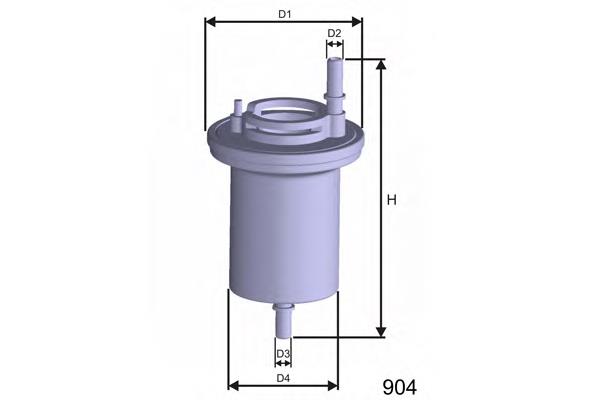 E100 Misfat filtr paliwa