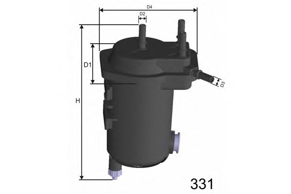 F121A Misfat filtr paliwa