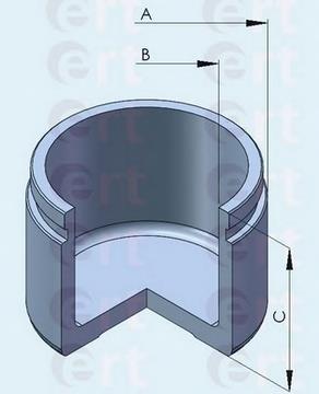 150825-C ERT tłoczek zacisku hamulcowego przedniego