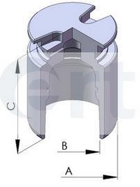 150274-C ERT tłoczek zacisku hamulca tylnego