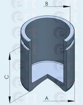 Tłoczek zacisku hamulcowego przedniego 150516C ERT