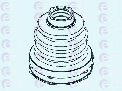 500436 ERT osłona przegubu homokinetycznego półosi przedniej wewnętrzna