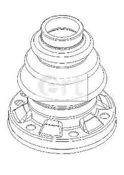 500401 ERT osłona przegubu homokinetycznego półosi tylnej wewnętrzna