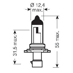 Żarówka halogenowa 9006XS Osram