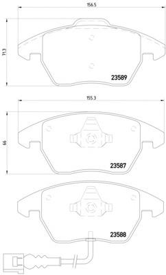 MDB2604 Mintex klocki hamulcowe przednie tarczowe