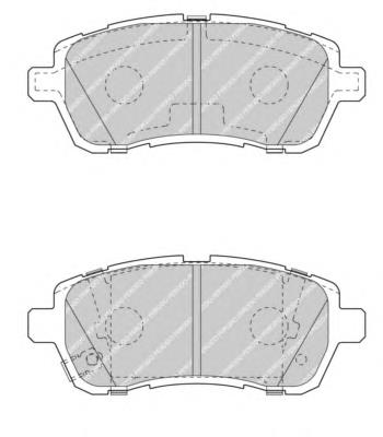 AE8Z2001C Ford Klocki hamulcowe przednie tarczowe