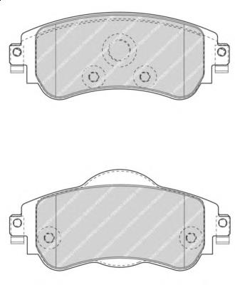 00004254A9 Peugeot/Citroen Klocki hamulcowe przednie tarczowe