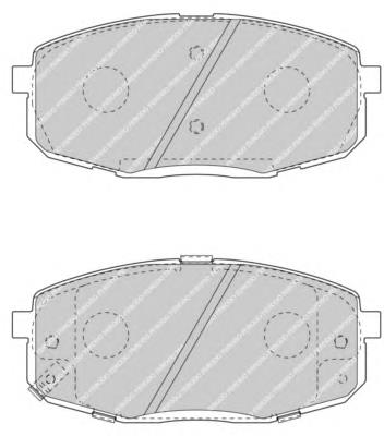 Klocki hamulcowe przednie tarczowe Hyundai/Kia 581011HA00 cena, od 26,59 USD