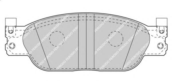 Klocki hamulcowe przednie tarczowe Jaguar XR858178