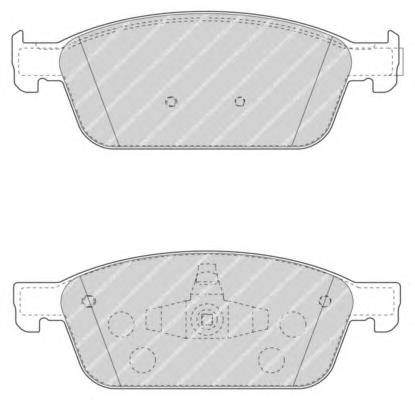 CV6Z2001M Ford klocki hamulcowe przednie tarczowe