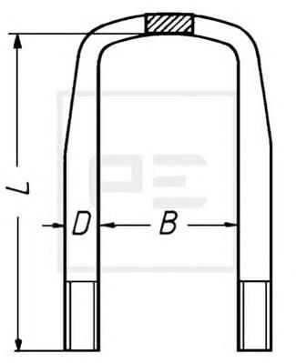 Strzemię resoru A6013250447 Mercedes