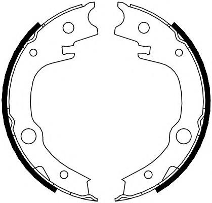 FSB4014 Ferodo klocki hamulca ręcznego