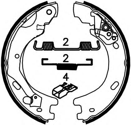 Klocki hamulca ręcznego Land Rover SFS500012 cena, od 69,84 USD