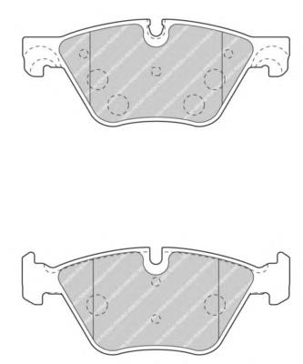 34116860242 BMW Klocki hamulcowe przednie tarczowe