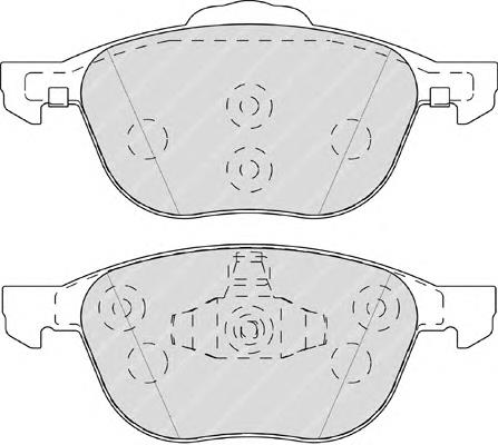 FDB4319 Ferodo klocki hamulcowe przednie tarczowe