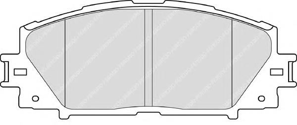 Klocki hamulcowe przednie tarczowe Ferodo FDB4310 cena, od 25,26 USD