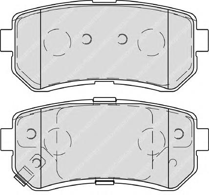 FDB4235 Ferodo okładziny (klocki do hamulców tarczowych tylne)