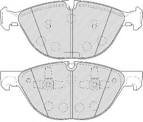 FDB4079 Ferodo klocki hamulcowe przednie tarczowe