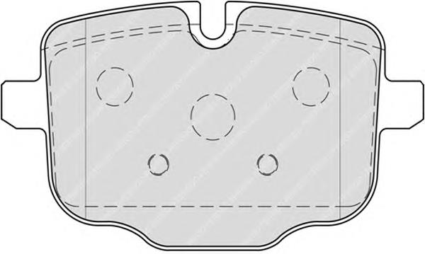FDB4381 Ferodo okładziny (klocki do hamulców tarczowych tylne)