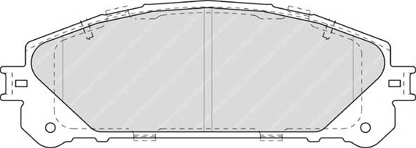 Klocki hamulcowe przednie tarczowe Ferodo FDB4354 cena, od 28,82 USD