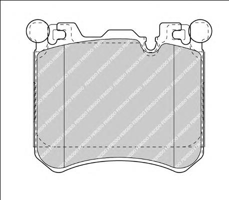 Klocki hamulcowe przednie tarczowe BMW 34116858540