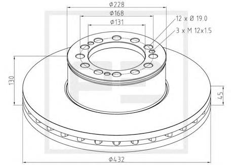 Tarcza hamulcowa przednia Jurid/Bendix 567408J cena, od 211,12 USD
