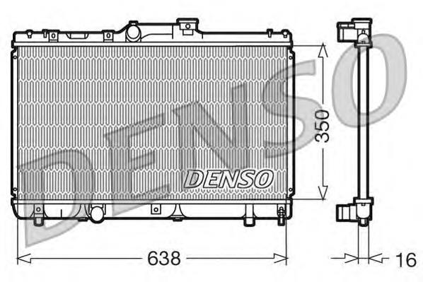 1640016680 Toyota Chłodnica silnika