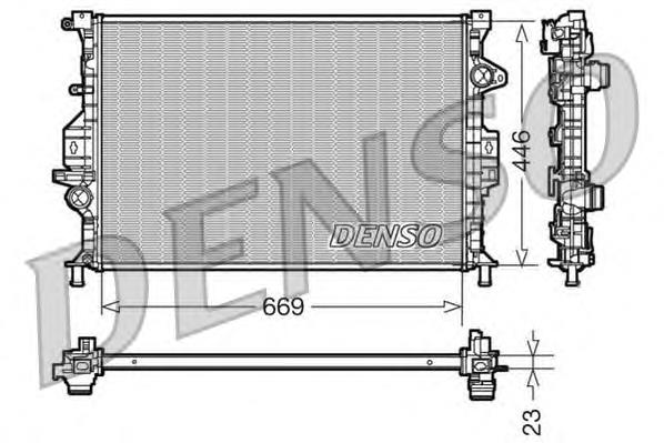Do koszyka 7G918C342BD Ford Chłodnica silnika
