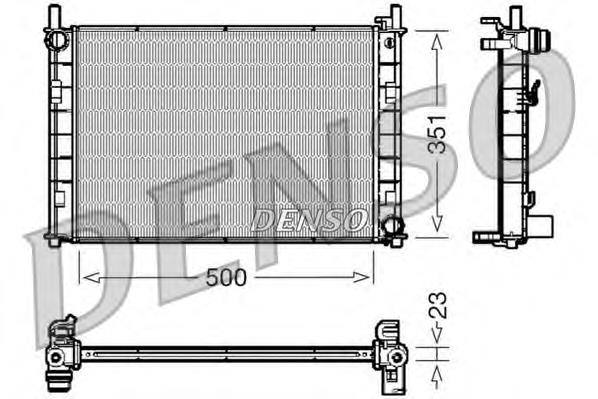 Do koszyka 2S6H8005CB Ford Chłodnica silnika