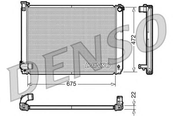 Do koszyka DRM51010 Denso Chłodnica silnika