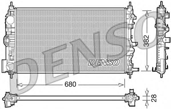 Chłodnica silnika General Motors 52421844 cena, od 113,13 USD