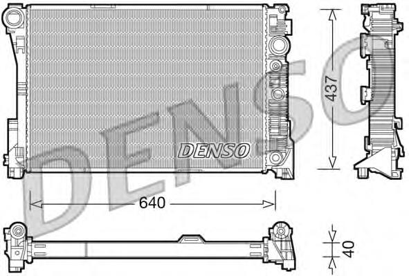 Do koszyka A2045000603 Mercedes Chłodnica silnika