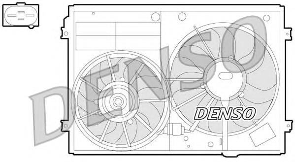 1K0959455FQ VAG Wentylator elektryczny układu chłodzenia kompletny (silnik+wirnik)