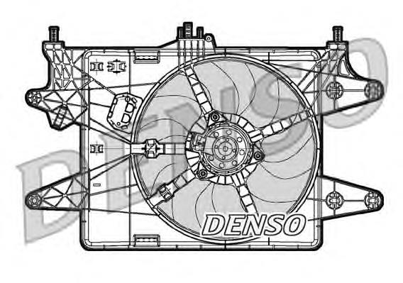 Dyfuzor chłodnicy, w komplecie z silnikiem i wirnikiem Fiat/Alfa/Lancia 51768022 cena, od 190,07 USD