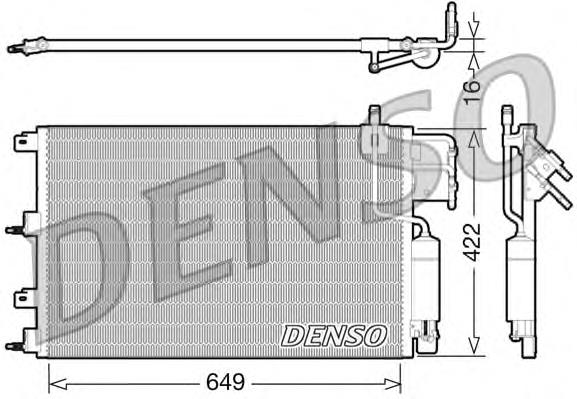 Chłodnica klimatyzacji Mercedes A2035000854 cena, od 112,37 USD