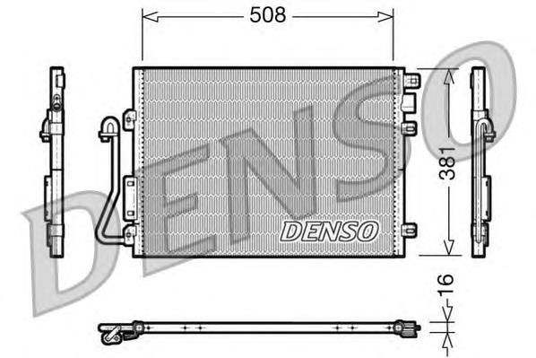 DCN37001 Denso Chłodnica klimatyzacji