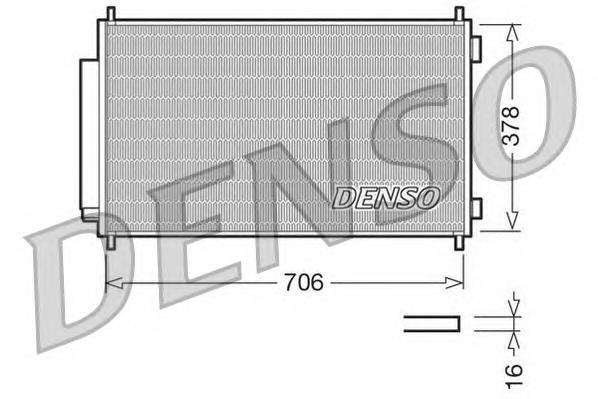 DCN40002 Denso chłodnica klimatyzacji