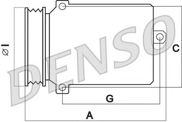 DCP32045 Denso Sprężarka klimatyzacji
