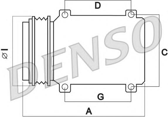 Sprężarka klimatyzacji DCP50041 Denso