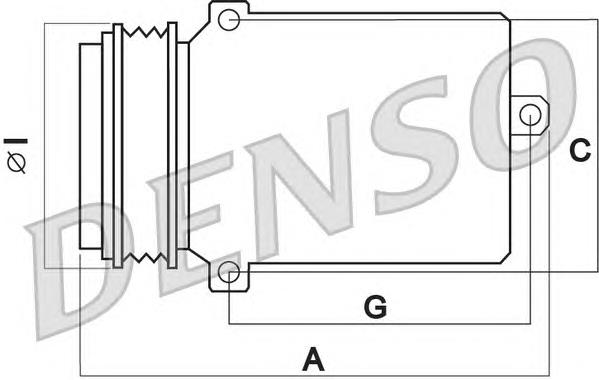 DCP17114 Denso sprężarka klimatyzacji