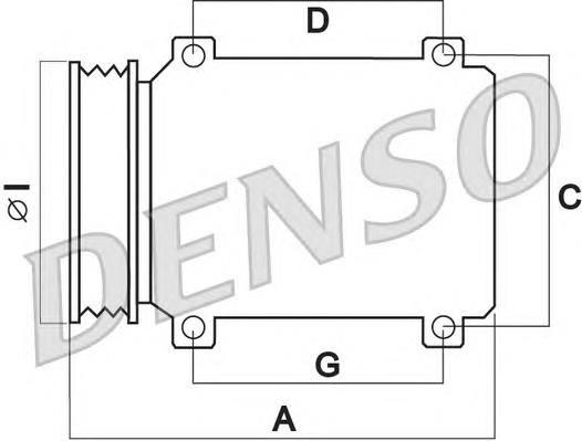 DCP05080 Denso sprężarka klimatyzacji